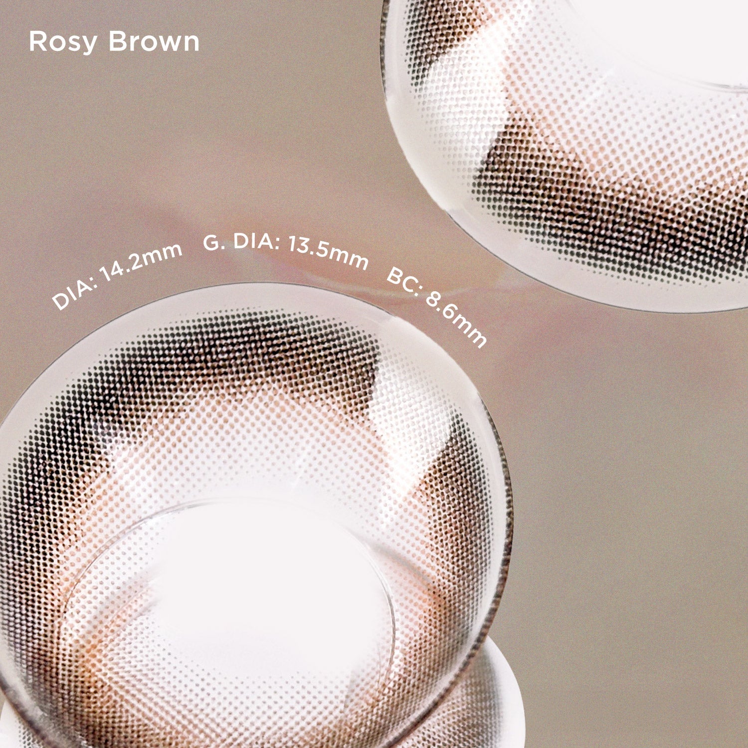 Rosy Brown brown color contacts