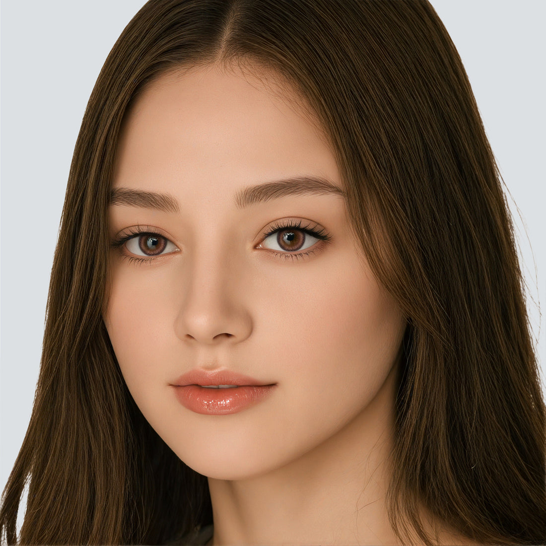 Rosy Brown brown color contacts