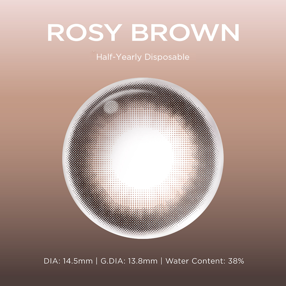 Rosy Brown brown color contacts