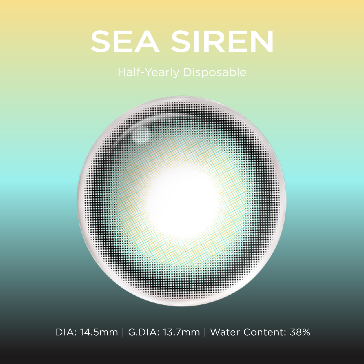 Sea Siren blue color contacts