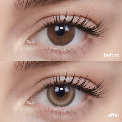 Soft Cookie brown color contacts