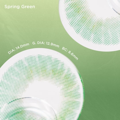 Spring Green green color contacts