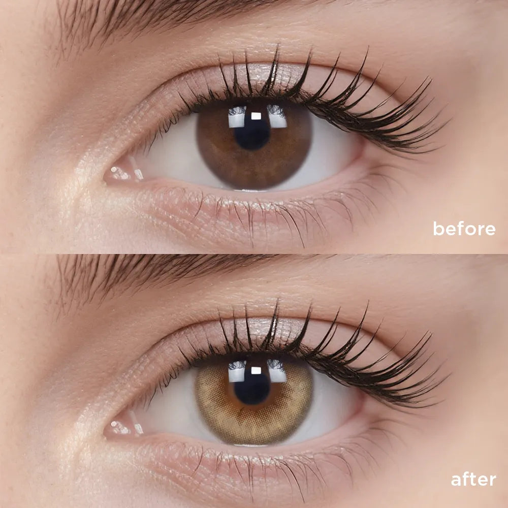 Sandstorm brown color contacts