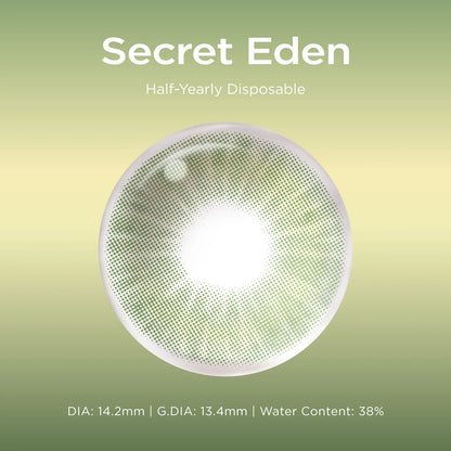 Secret Eden green color contacts