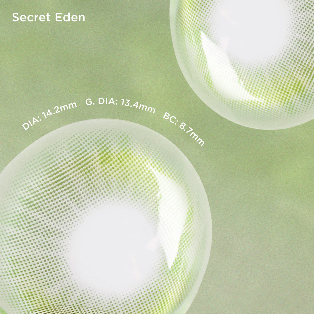 Secret Eden green color contacts