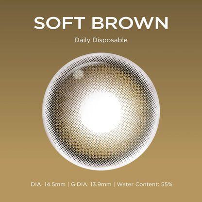 Soft Brown brown color contacts