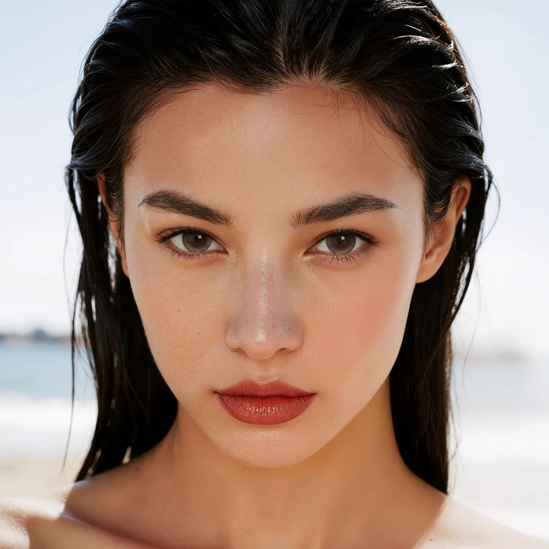 Soft Brown brown color contacts