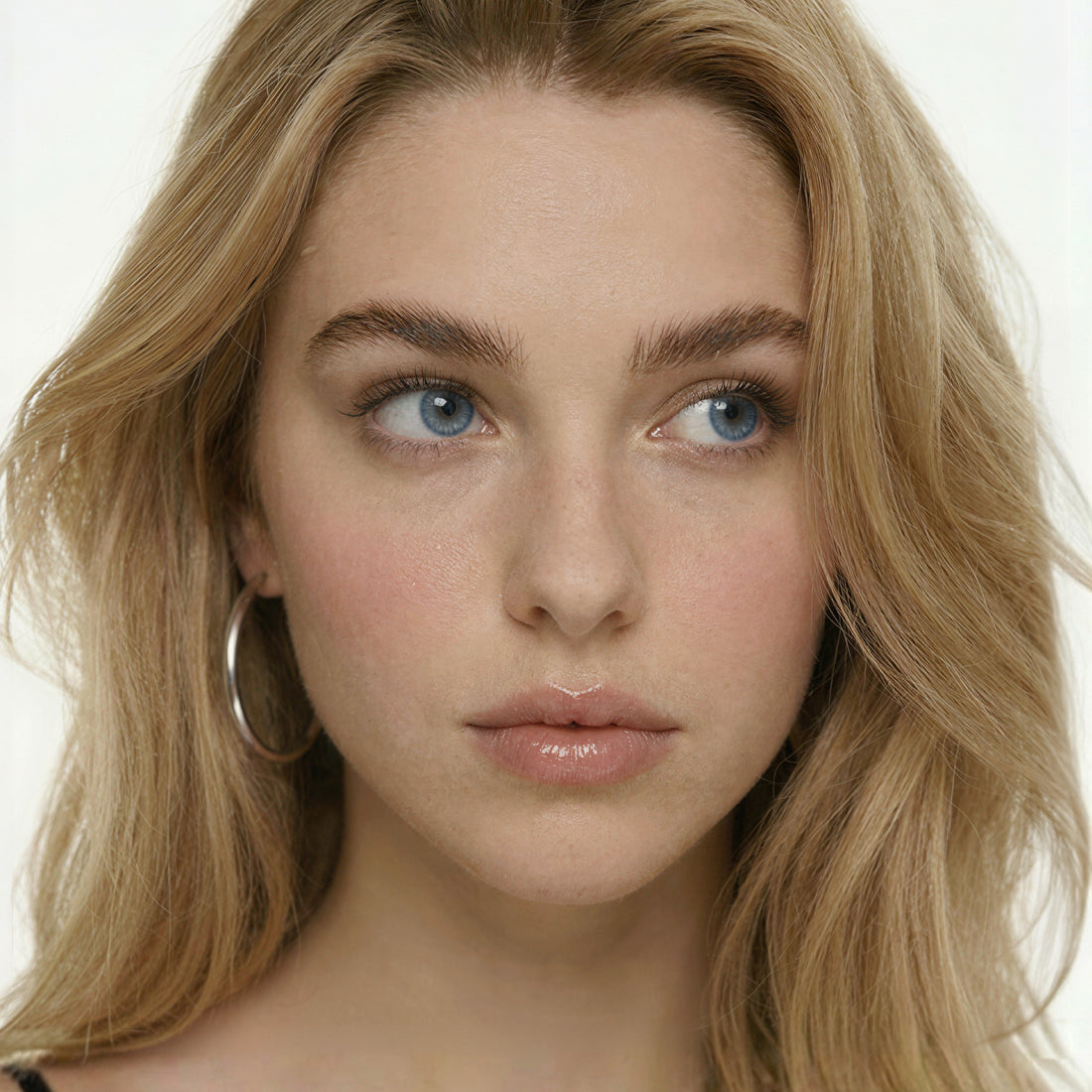 Soft Denim blue color contacts