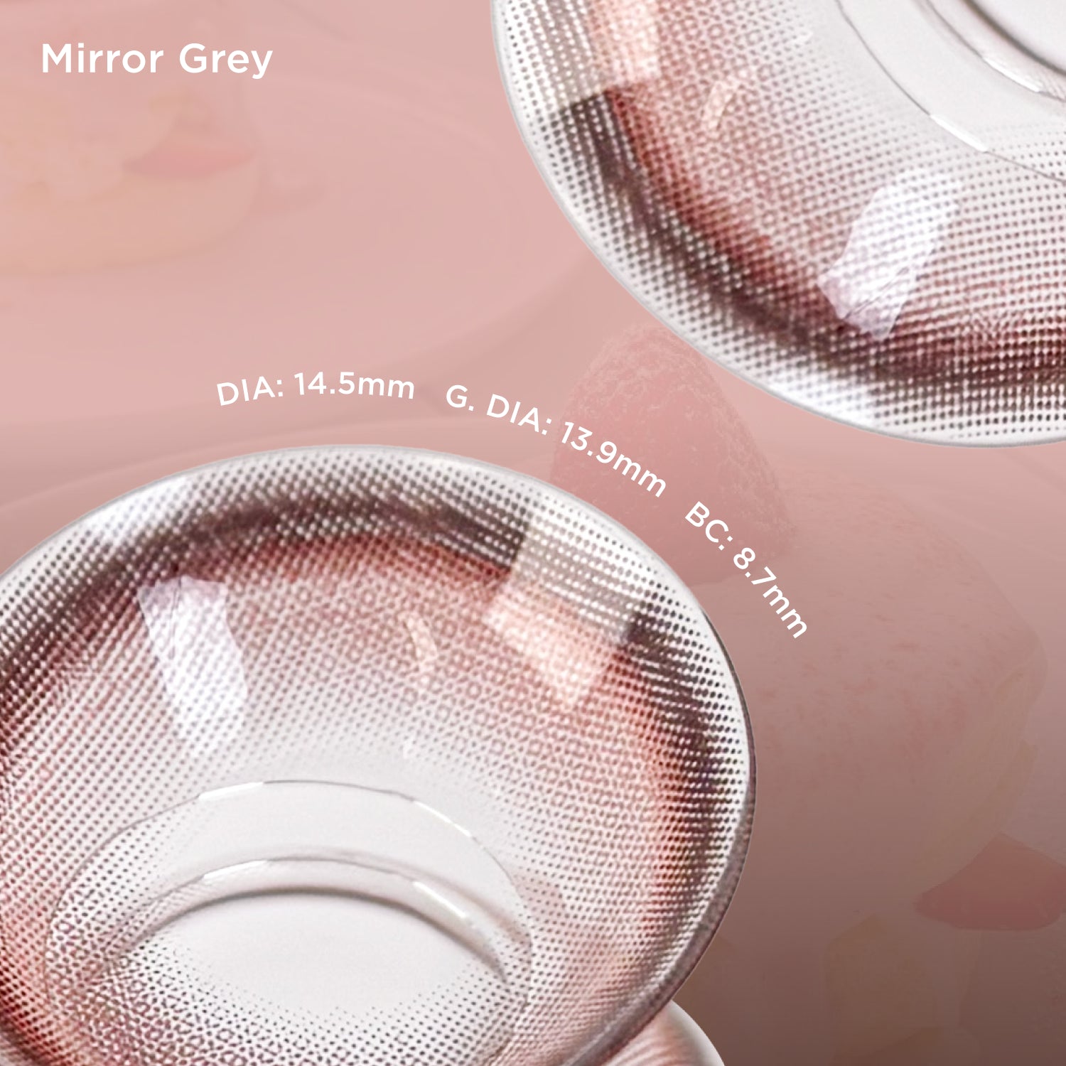 Strawberry Souffle pink color contacts