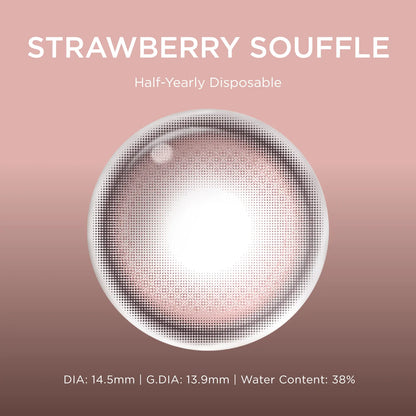 Strawberry Souffle grey color contacts
