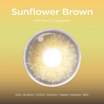 Sunflower Brown brown color contacts