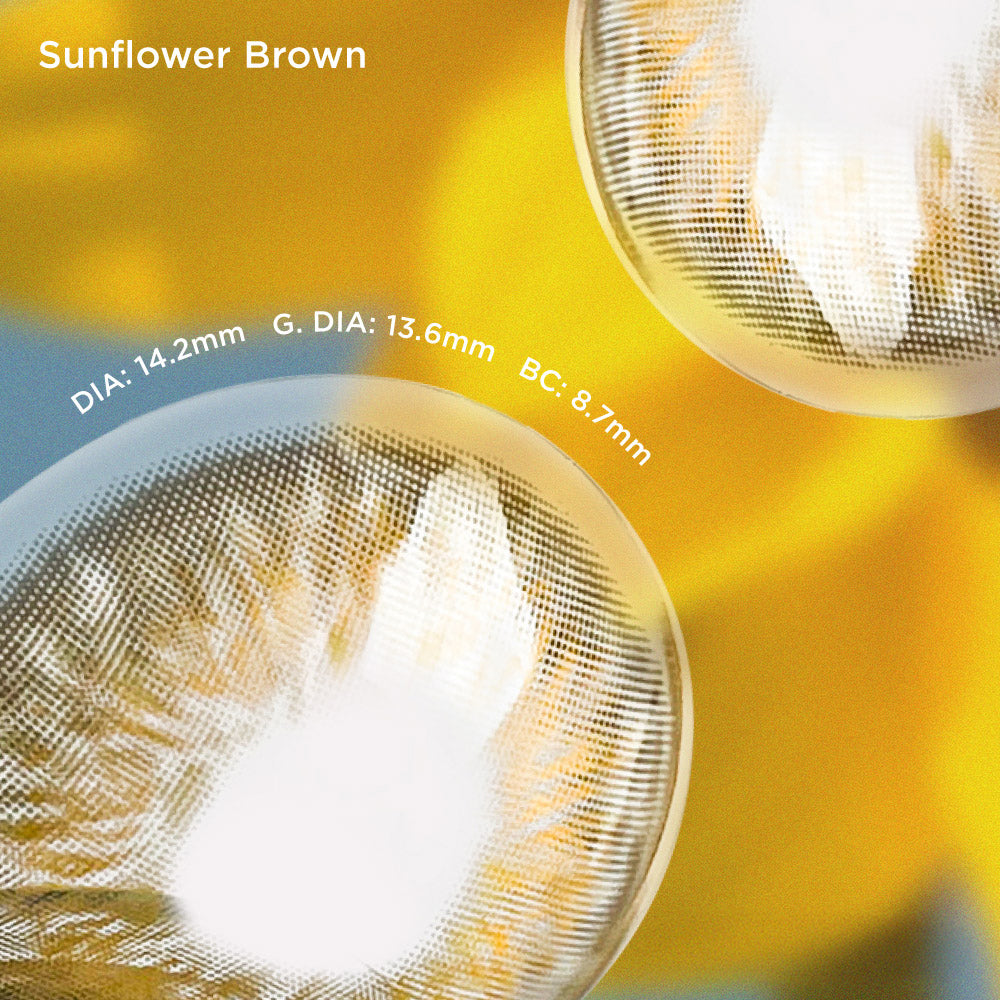 Sunflower Brown brown color contacts