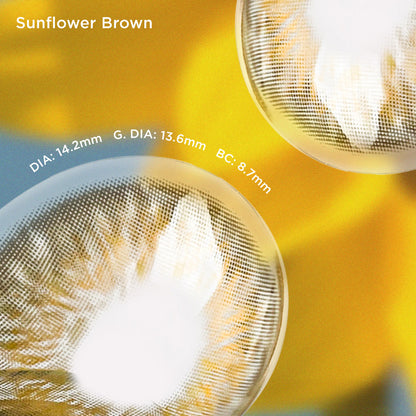 Sunflower Brown brown color contacts