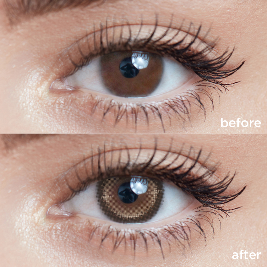 Toast Brown brown color contacts