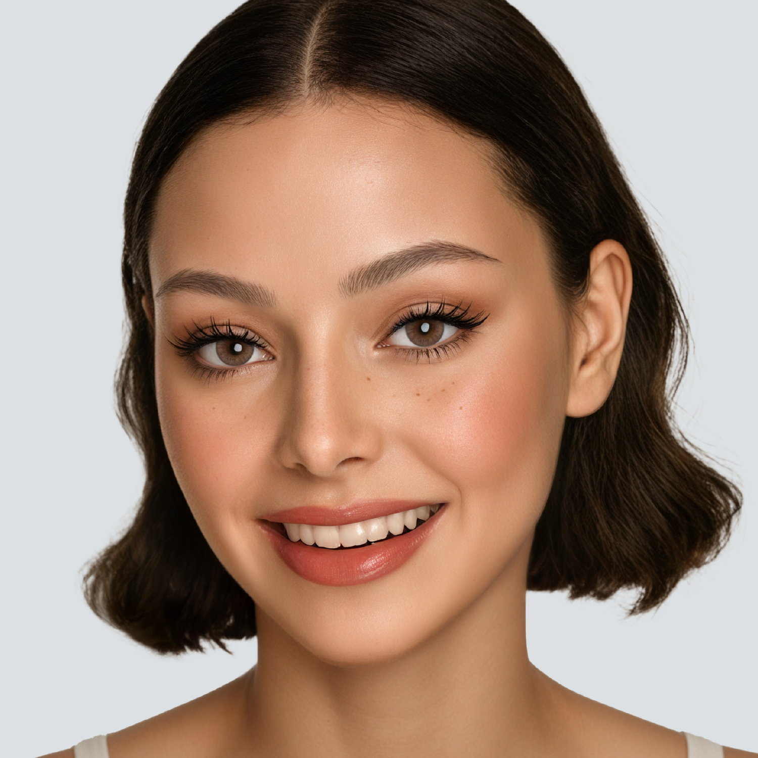 Toffee Brown brown color contacts