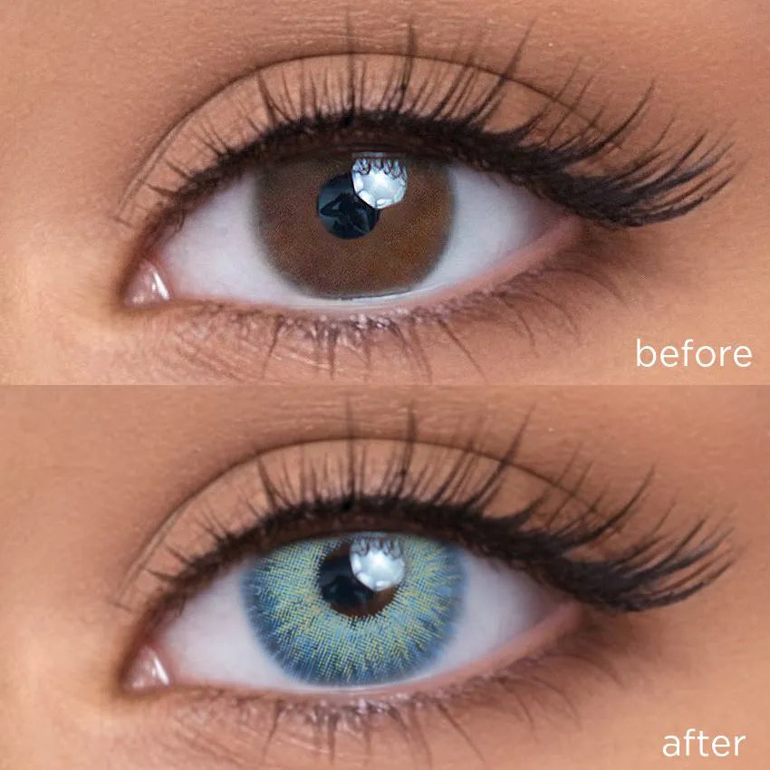 Turquoise Blue blue color contacts