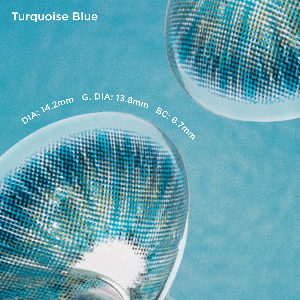 Turquoise Blue blue color contacts