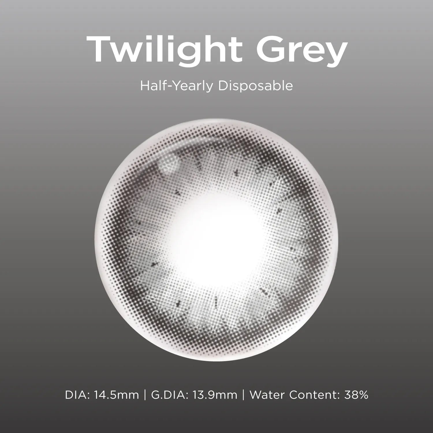 Twilight Gray grey color contacts