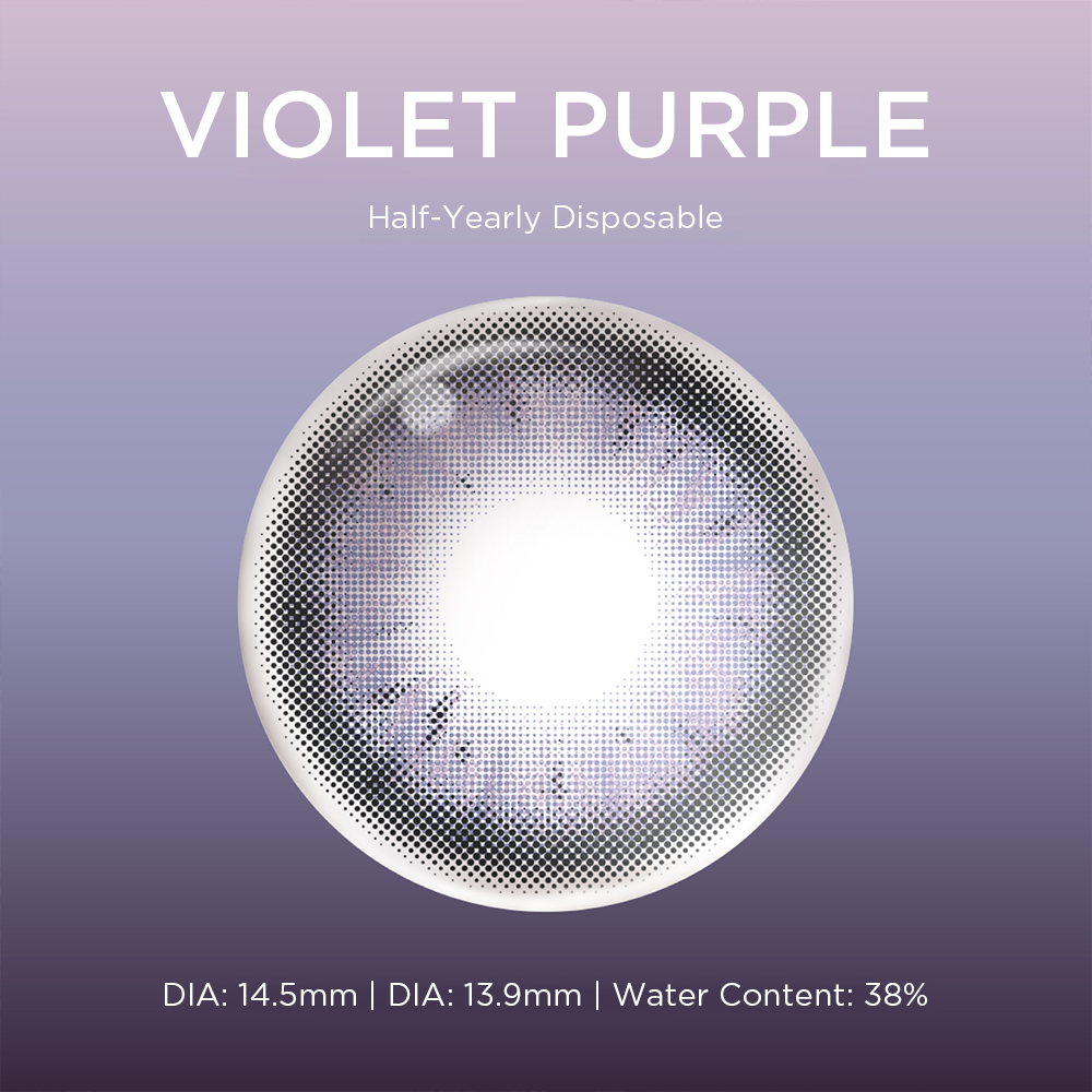 Violet Purple purple color contacts