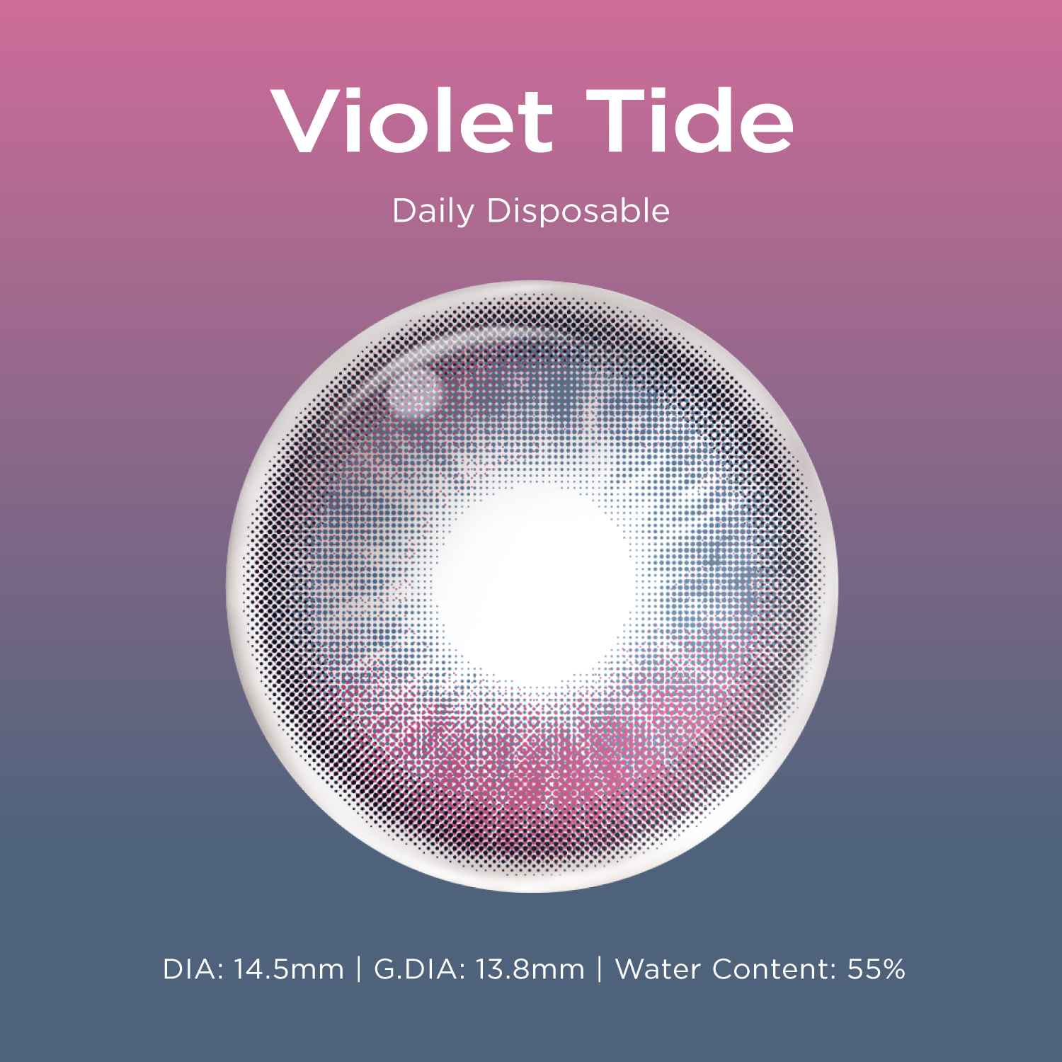 Violet Tide purple color contacts