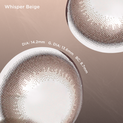 Whisper Beige brown color contacts