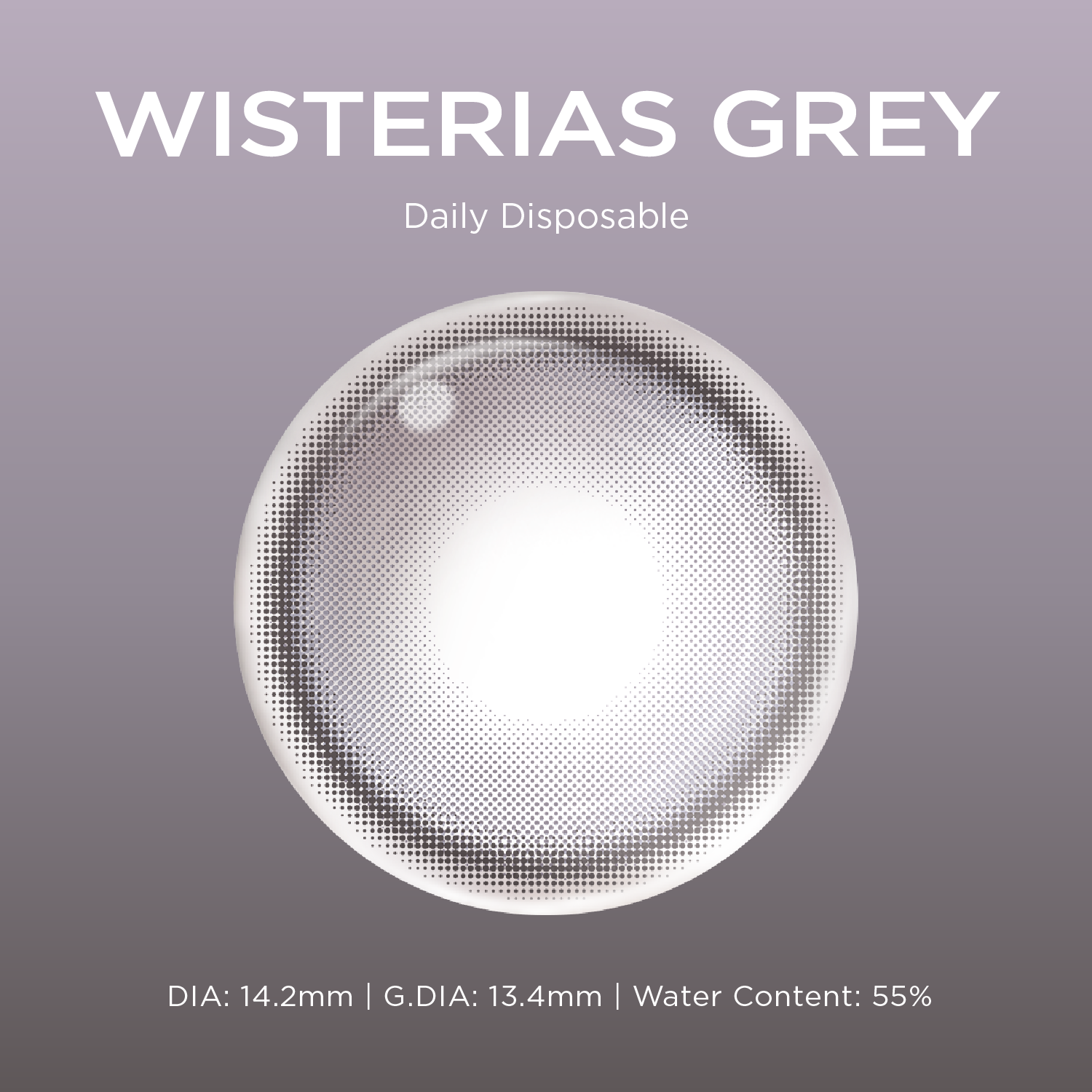 Wisterias Gray grey color contacts
