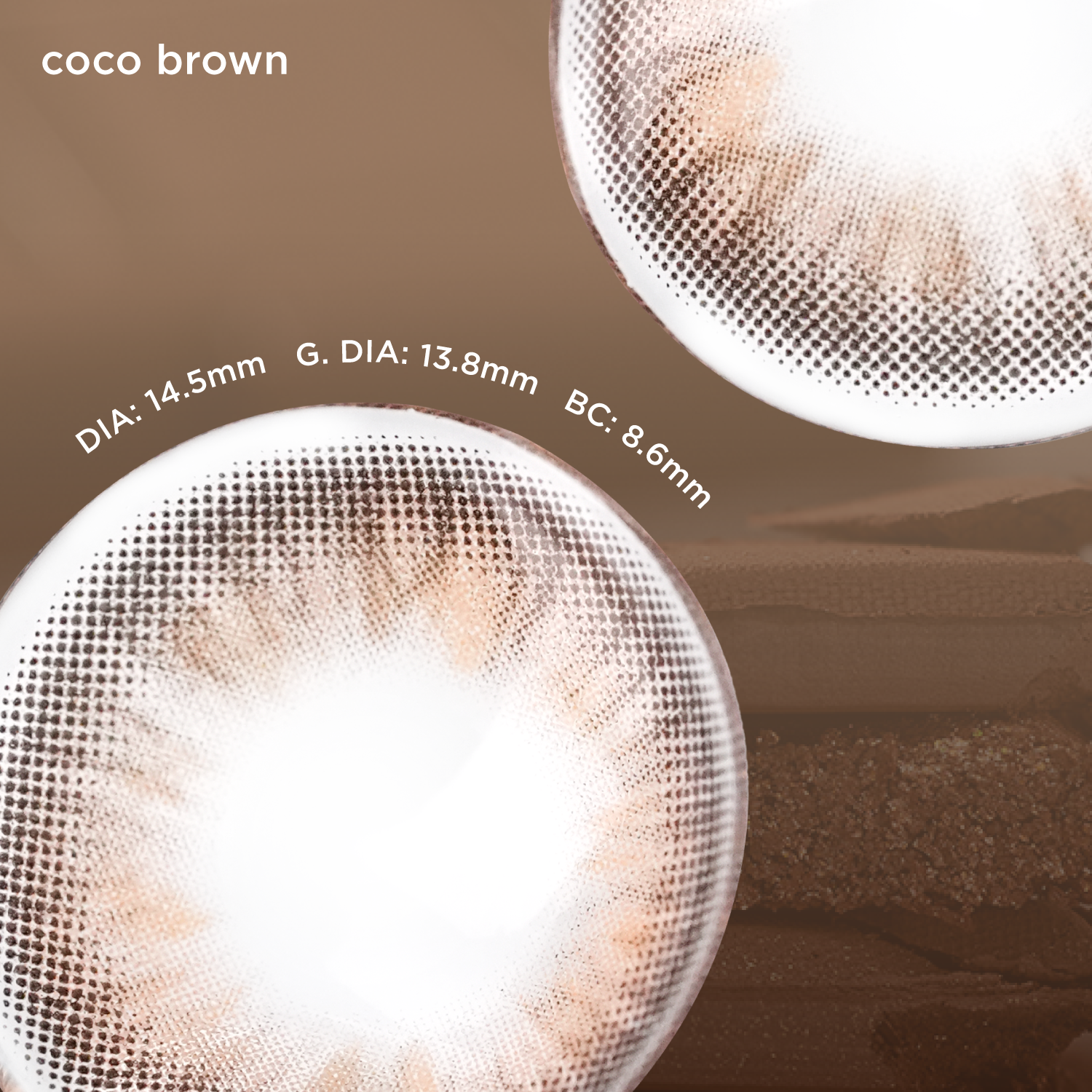 Coco Brown brown color contacts