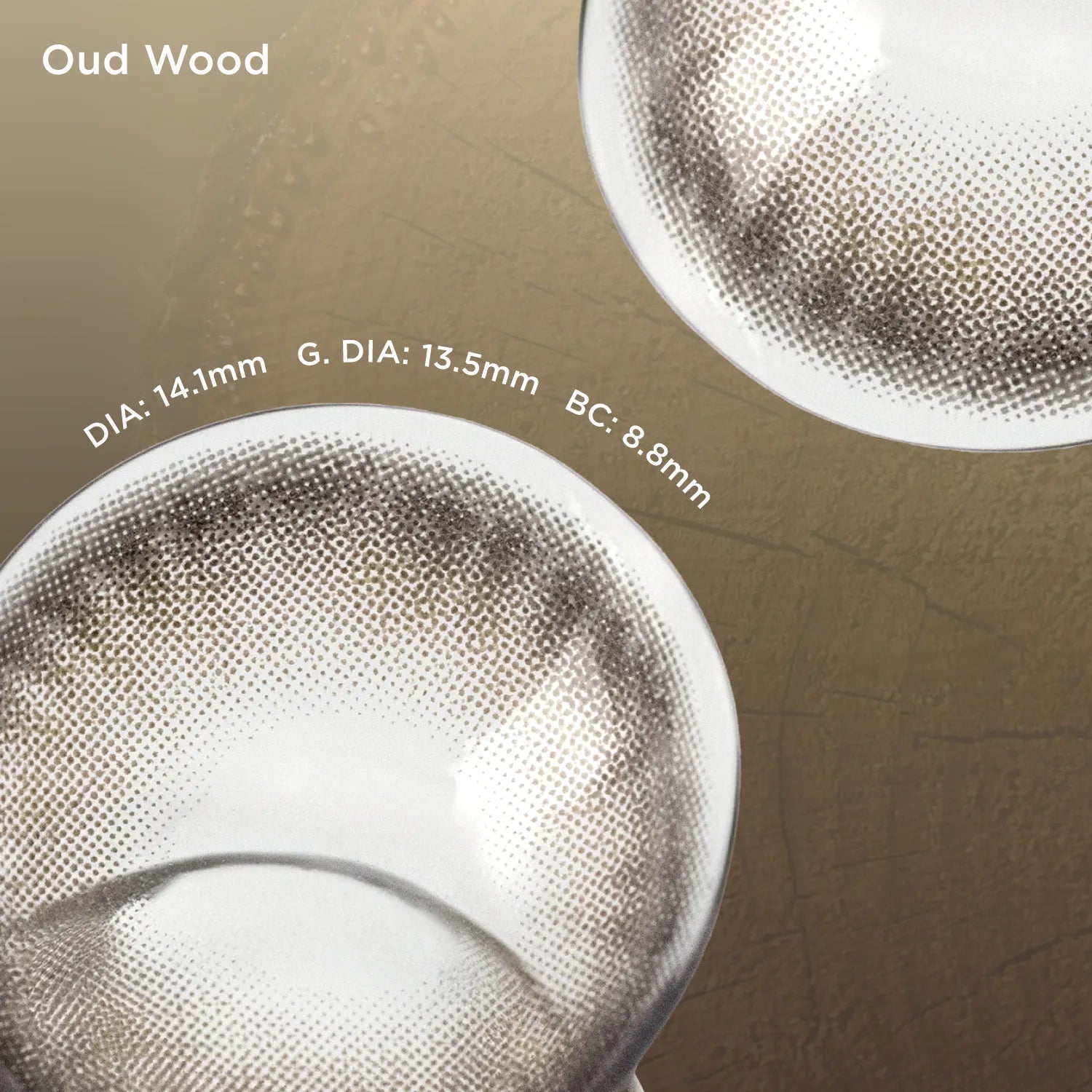 Breathe+ Oud Wood silicone hydrogel color contacts