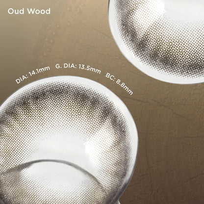 Breathe+ Oud Wood silicone hydrogel color contacts