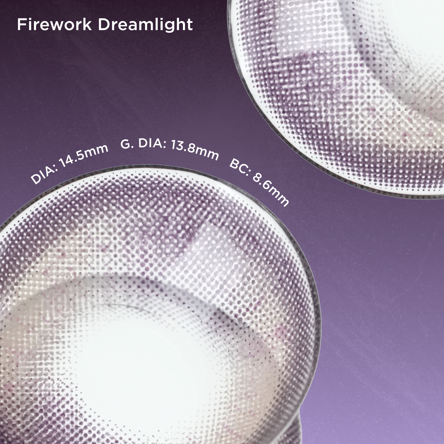 Dreamlight purple color contacts