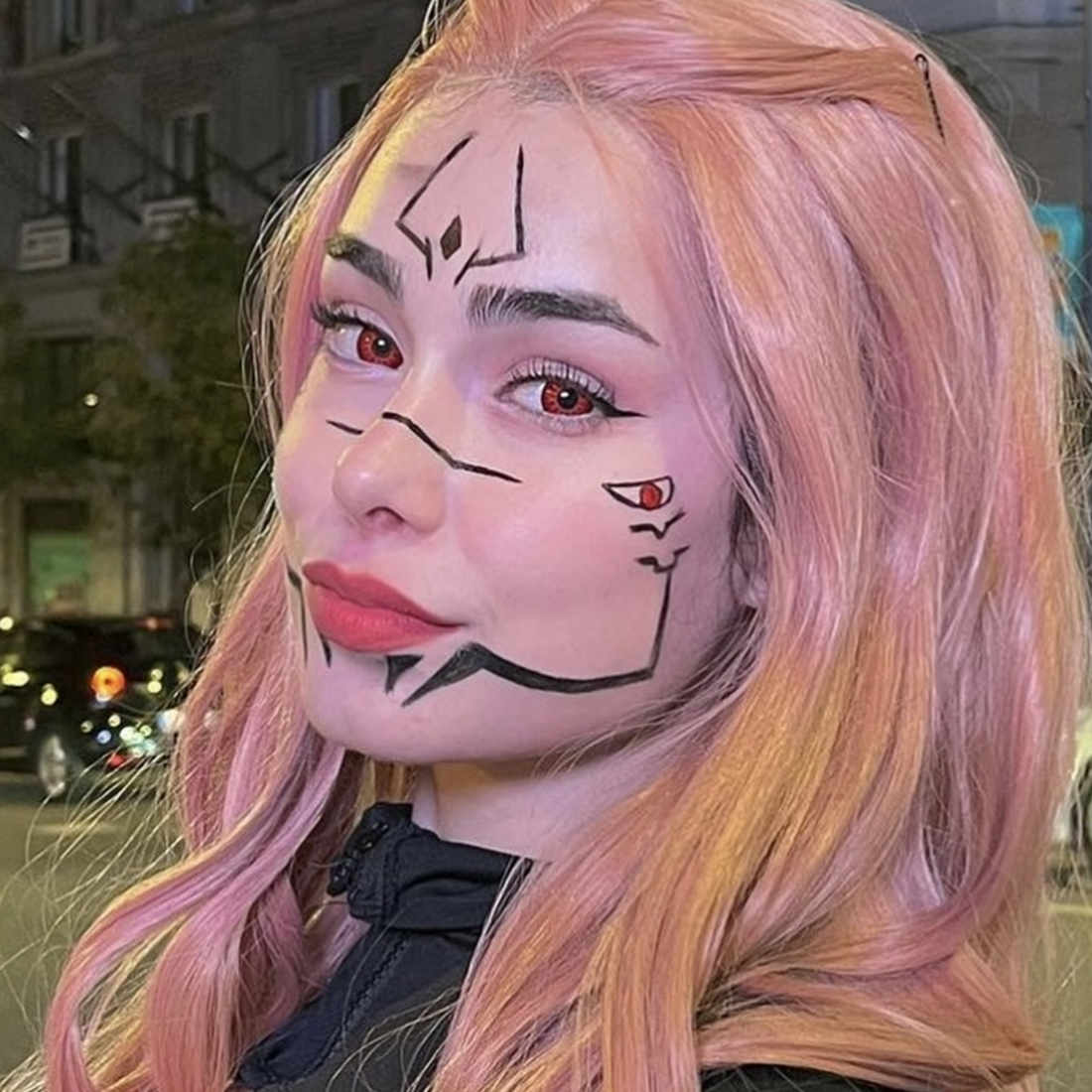 Bloody Red red color contacts