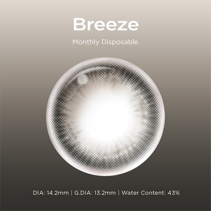 Breeze grey color contacts