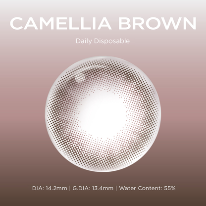 Camellia Brown brown color contacts