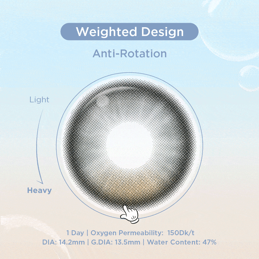 GlowyLock™ Dark Olive Axis-Lock color contacts