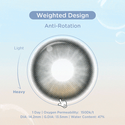 GlowyLock™ Dark Olive Axis-Lock color contacts