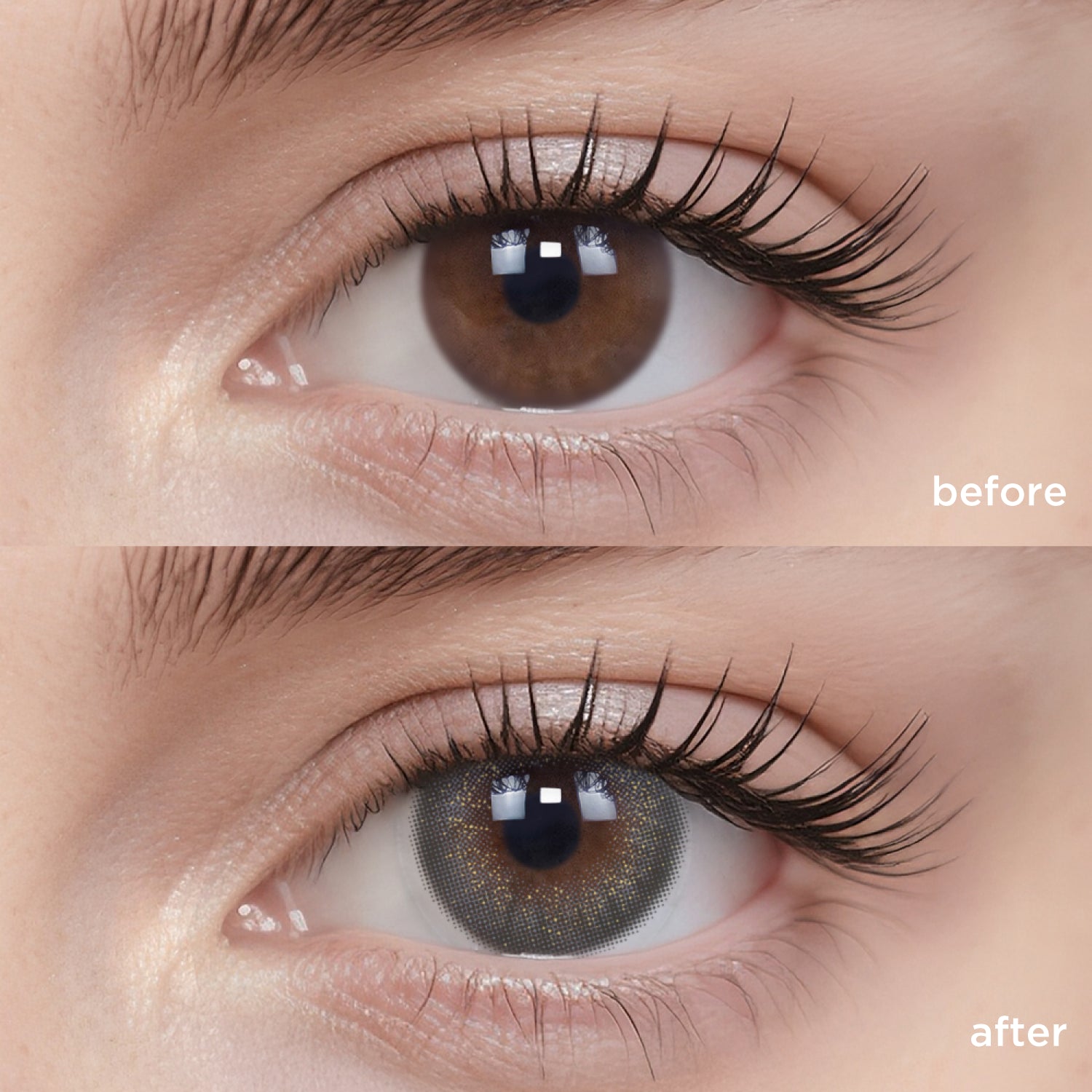 Heartbeat blue color contacts