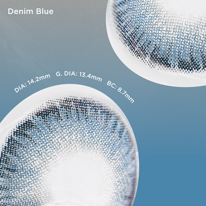 Denim Blue blue color contacts