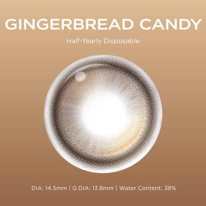 Gingerbread Candy brown color contacts
