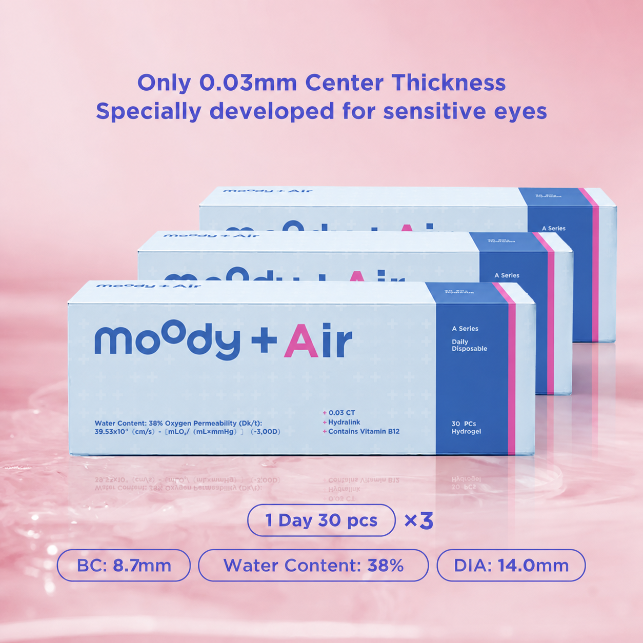 moodyPlus A Daily Contacts 30 pcs 3pack