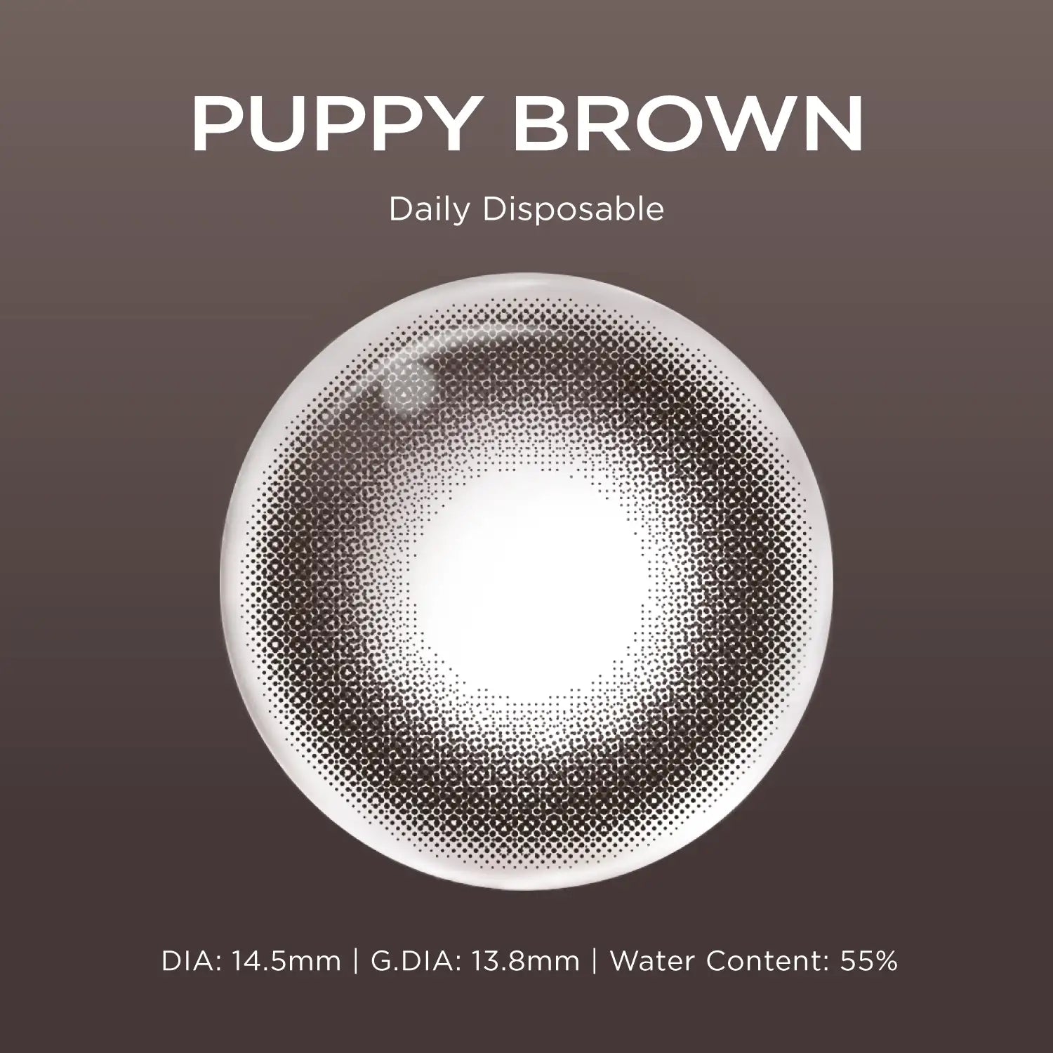 Puppy Brown brown color contacts