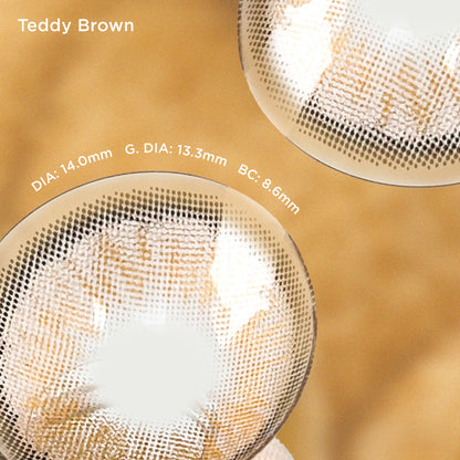 Teddy Brown brown color contacts