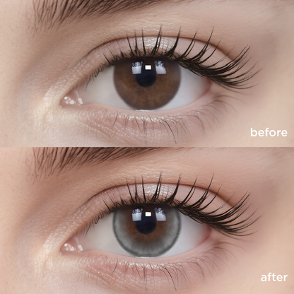 The Moon grey color contacts