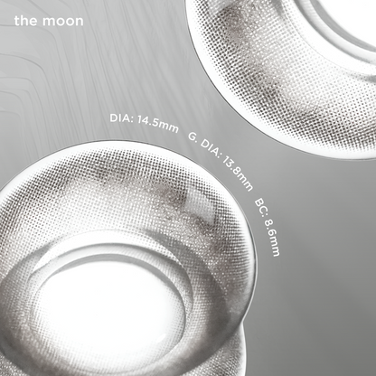 The Moon grey color contacts