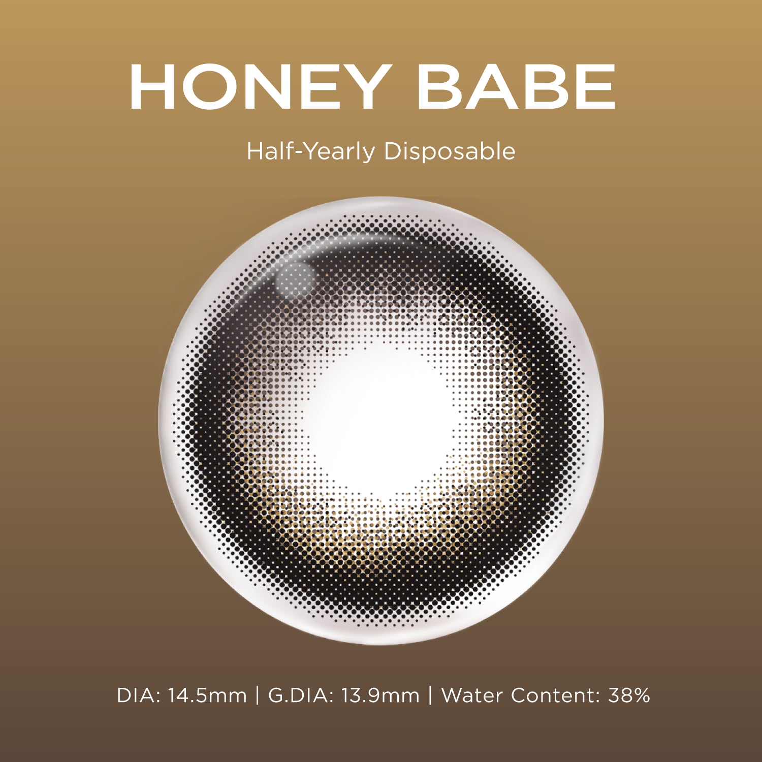 Honey Babe black color contacts