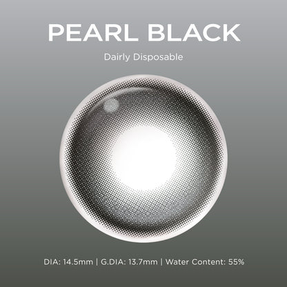 Pearl Black black color contacts