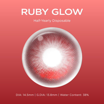 GlowyLock™ Ruby Glow cosplay color contacts