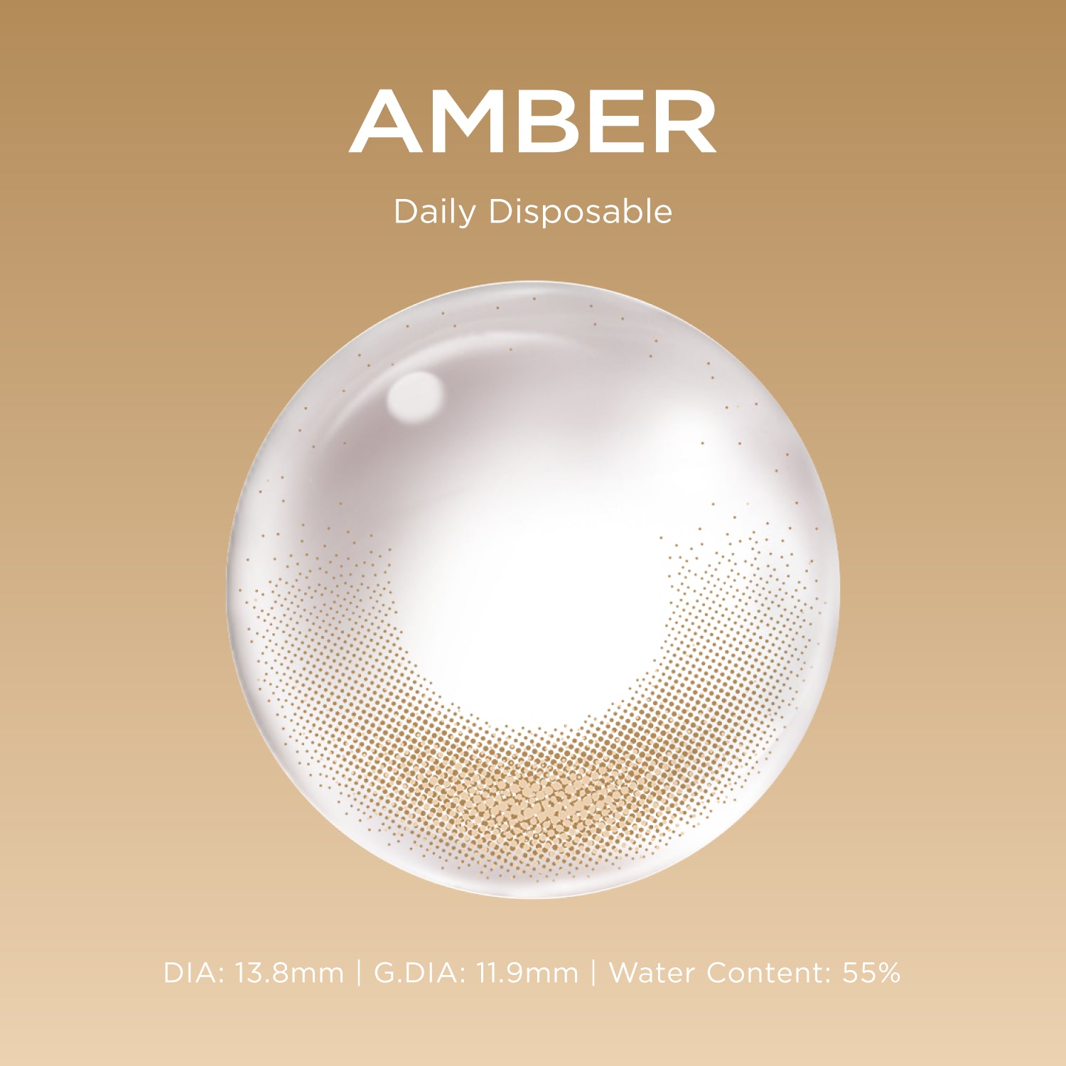 GlowyLock™ Amber cosplay color contacts