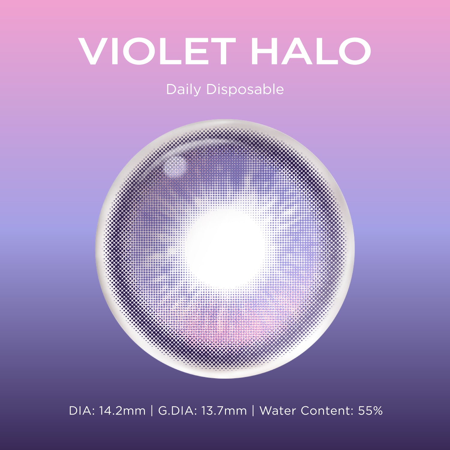 GlowyLock™ Violet Halo cosplay color contacts