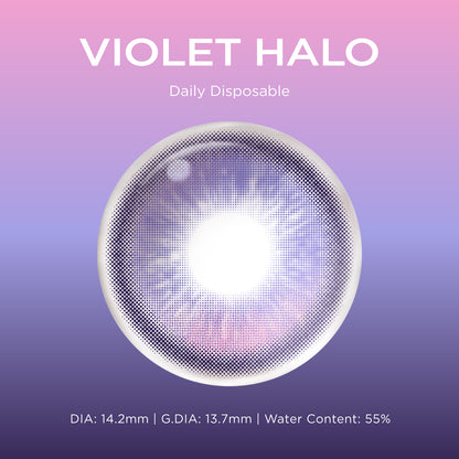 GlowyLock™ Violet Halo cosplay color contacts