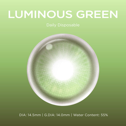 GlowyLock™ Luminous Green cosplay color contacts